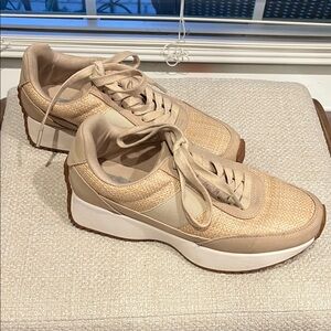 DV by Dolce Vita Beige and Tan Women's Sneakers